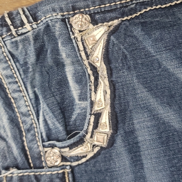 Miss Me Blue Straight Leg Jeans - Picture 6 of 13